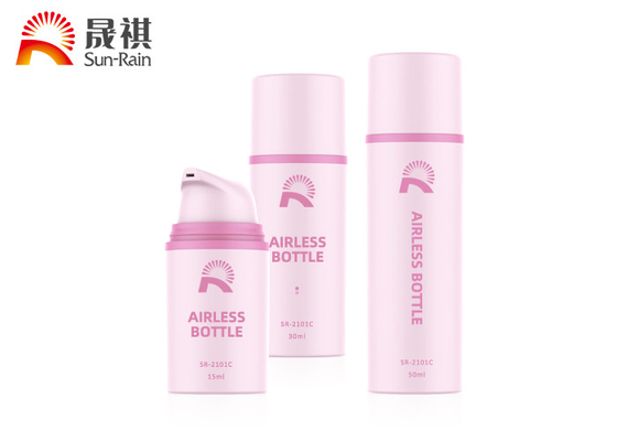 Бутылка 15мл 30мл 50мл лосьона ПП изготовленного на заказ розового круга пластиковая безвоздушная