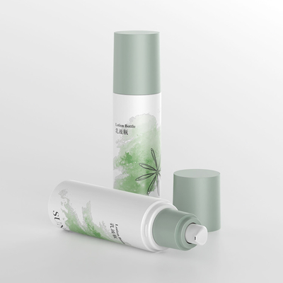 Beauty Custom Single Wall Green Cosmetic Serum Lotion Flask 120ml с диспенсером для красоты